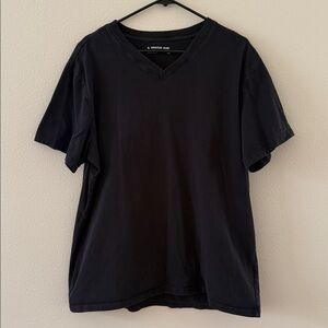 American Giant Men's Black V-Neck Tee